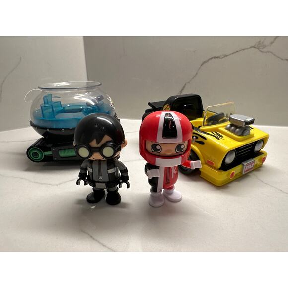 Set of 4 Ryan’s World Pull Back Vehicles Race Rod and Underwater Scuba with Ryan - Picture 4 of 8